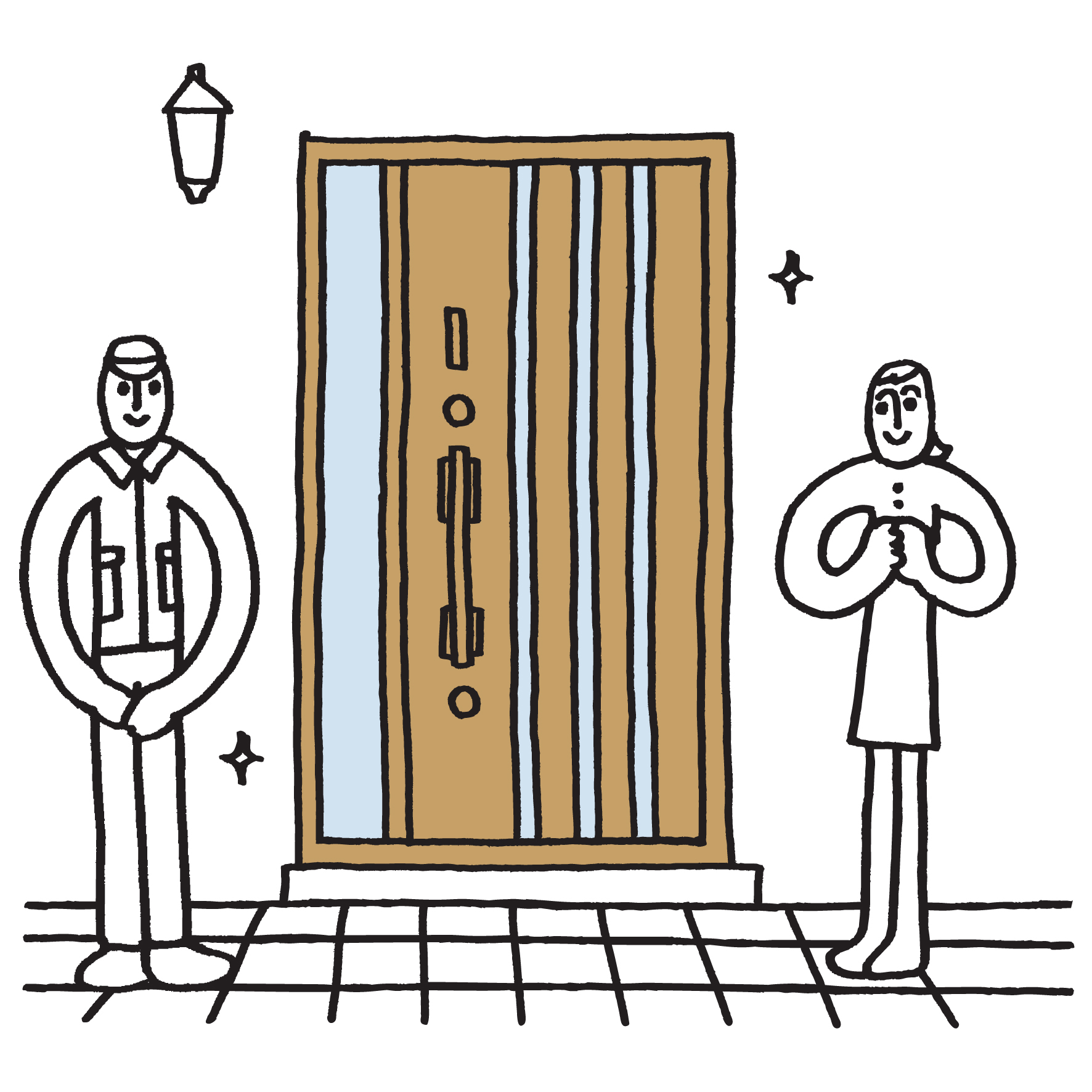 玄関ドアの目隠し カーテンを使う良い点や種類 おしゃれで便利に使う方法 玄関マスター